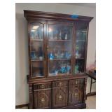 VTG Wood China Hutch Display Cabinet Only