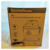 Yowmoft 20V Four Gallon Cordless Wet Dry Vac