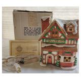 VTG Colonial Village Inn Ceramic Lighted House