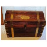 Epic Wood & Brass Treasure Chest Trunk