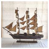 Large Vintage Wood Model of the Constitution Ship