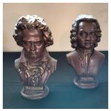 VTG Arnels Beethoven & Bach Busts