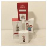 4 Hallmark Ornaments In Box