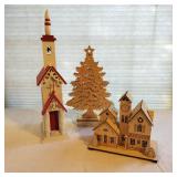 2 Hallmark Christmas Decorations & Church