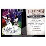 Bo Jackson Deion Sanders Auto Card Facsimile