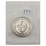 Zero Fucks Silver Novelty Token Coin $150