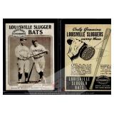 Babe Ruth Gehrig Slugger Bats Promo Card
