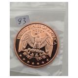Proof Deep Cameo Copper Eagle Round $130