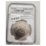 1776-1976-D TYPE 2 MS66 EISENHOWER $1 $398
