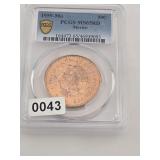 1959-Mo Mexico 5 Centavos PCGS MS65RD Coin $329