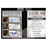 Iconic Ink MJ Kobe LeBron Auto Facsimile