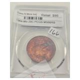 1964-Mo 20C PCGS MS65RB Mexican Coin $95