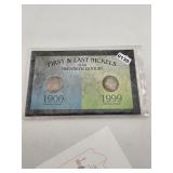 First & Last Nickels 20th Century Set $130