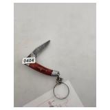 Damascus Steel Folding Knife Keychain $130