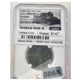 1940R XVIII Italy Lira NGC Genuine $294