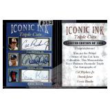 Iconic Ink Ripken Jeter Banks Auto Facsimile