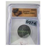 Genuine ICG World Treasure Hoard Coin $130