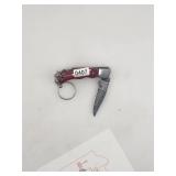 Damascus Steel Folding Knife Keychain $130