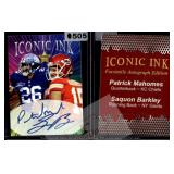 Iconic Ink Barkley Mahomes Auto Facsimile