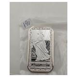 Lady Liberty Proof Like Silver Art Bar $380