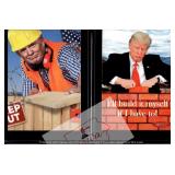 Donald Trump Build The Wall Parody Trading Card
