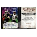 Platinum Cuts Brady Brees Dual Facsimile Autos