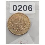 1853 United States Liberty One Dollar $700