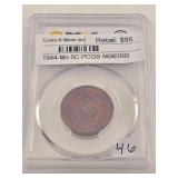 1944-Mo 5C PCGS MS65RB Mexican Coin $95