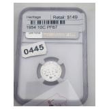 1954 Roosevelt Silver Dime NGC PF67 $298