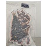 Sexy Christmas Girl Copper Acrylic $130