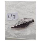 Antique Engraved Ornate Metal Pendant $130