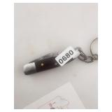 Damascus Steel Folding Knife Keychain $130