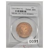 1969-Mo 20C PCGS MS66RD Mexican Coin $85