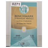 Benchmark 1/8 Grain .999 Fine Bar $130
