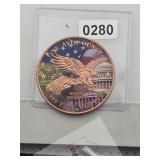 Eagle Flag US Capitol .999 Fine Copper $130