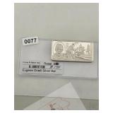 Eugene Oneill Silver Bar Proof Likeness $350