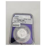 1961 Silver Quarter NGC PF68 TB Rare $970