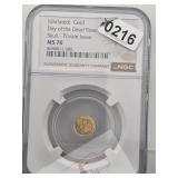 NGC MS70 Day of the Dead Rose Skull $130