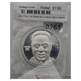 Jerry Rice 1oz Silver Proof Coin 80 $398