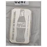 Coca-Cola 1 oz .999 Fine Silver Bar $240