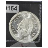 Aztec Calendar Cuauhtemoc Silver Round $240