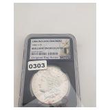 1882 S NGC Silver Morgan Dollar BU $230