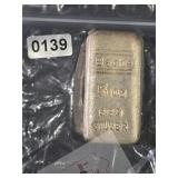 Vintage Bache 5 oz 999 Silver Poured Bar $1200