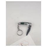 Damascus Steel Folding Knife Keychain $130