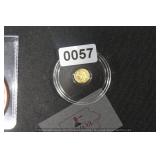 1/500 oz .999 Gold Egyptian Hieroglyphic $270