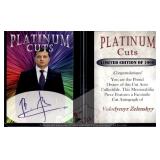 Zelensky Platinum Cuts Facsimile Auto Card