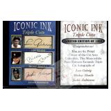 Iconic Ink Gehrig Mantle Robinson Facsimile Autos