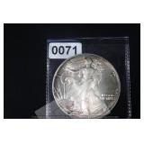 1991 American Silver Eagle BU Toned $240