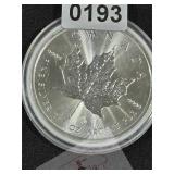 Canada Silver Maple Leaf Privy Coin $240