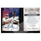 Platinum Cuts Brady Mahomes Facsimile Autos